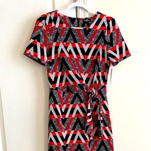 Phase 7 Red-Black and White Dress NWT size 8
